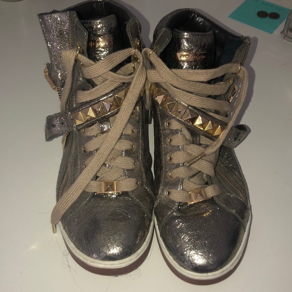 Michael Kors Hightop Gold Sneaker